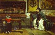 James Joseph Jacques Tissot Marguerite in Church oil painting artist